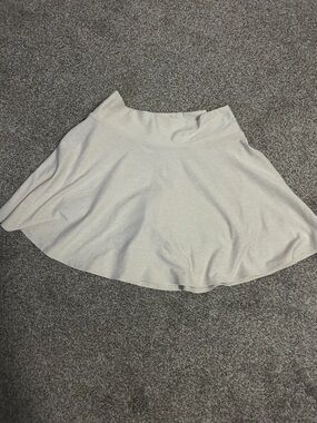 Women's Cream Flared Skirt